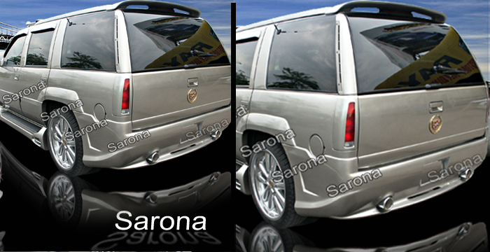 Custom GMC Yukon Denali  SUV/SAV/Crossover Rear Bumper (1999 - 2001) - $690.00 (Part #GM-017-RB)